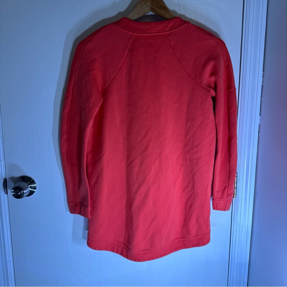 NWOT Nike Sportswear Tech Fleece Women's V-Neck Sweatshirt Ember Glow - Picture 10 of 10